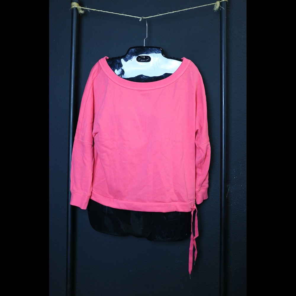 (New) Victoria Secret Side Tie Pullover Coral